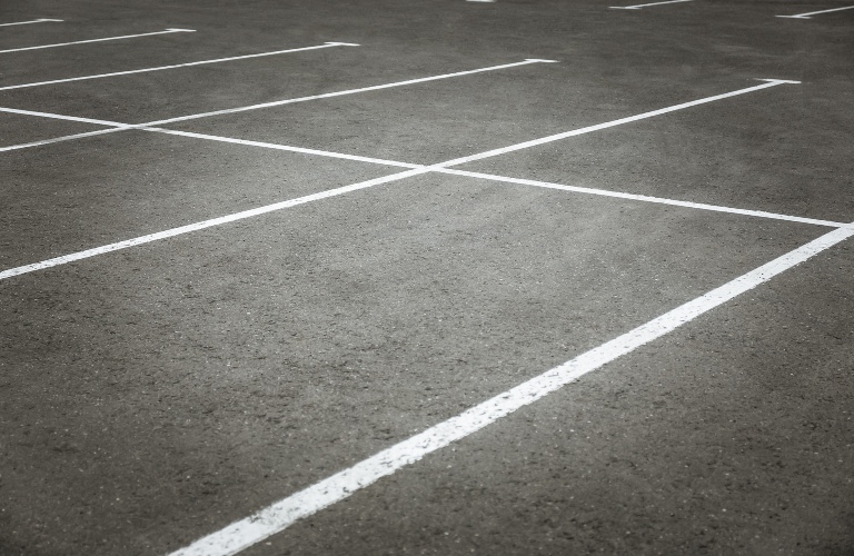 empty parking lots
